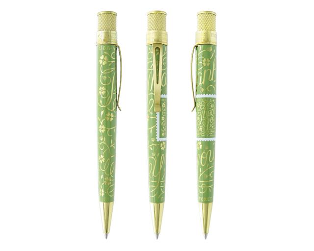 Retro 51-Retro 51 Usps Thank You Stamp Roller Kalem Green Prr 2256-Roller Kalem-3-Milagron.com