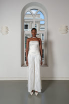 Roccie-Alice Strapless Satin Corset-Büstiyer-1-Milagron.com