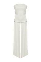 Roccie-Alice Strapless Satin Corset-Büstiyer-2-Milagron.com