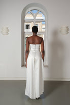 Roccie-Alice Strapless Satin Corset-Büstiyer-4-Milagron.com