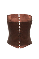 Roccie-Angless Crochet Stretch Mesh Strapless Corset-9-Milagron.com
