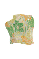 Roccie-Angless Floral Patterned Strapless Corset-2-Milagron.com