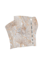 Roccie-Angless Patterned Strapless Corset Grey-Büstiyer-2-Milagron.com