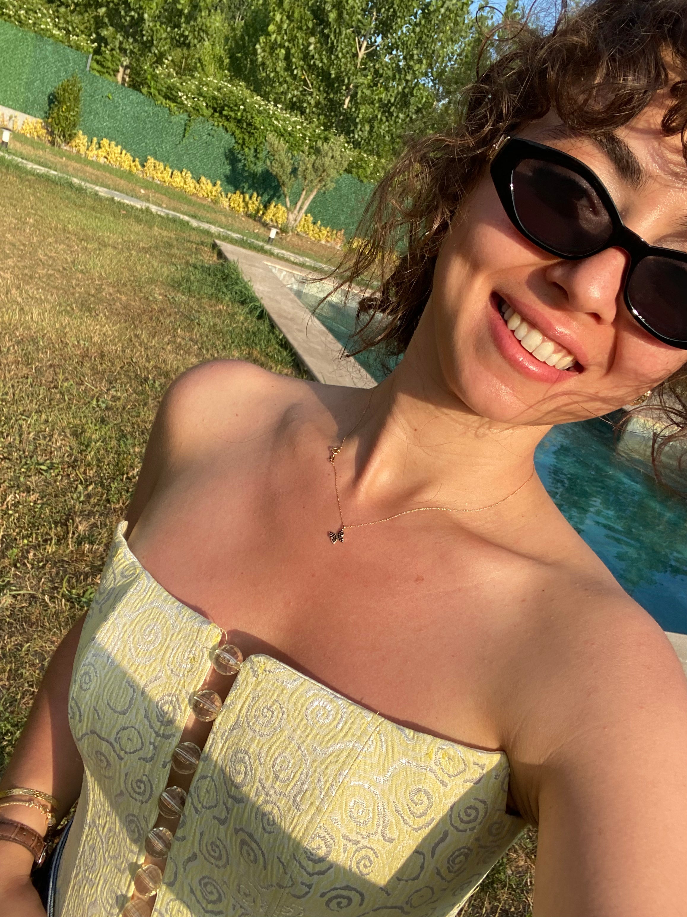 Roccie-Angless Patterned Strapless Corset Yellow-Büstiyer-3-Milagron.com