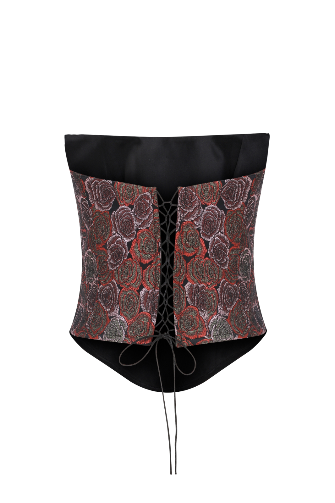 Roccie-Arina Patterned Strapless Corset-Büstiyer-2-Milagron.com