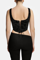 Roccie-Chelina R Velvet Corset-Büstiyer-5-Milagron.com