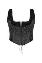 Roccie-Chelina Velvet Corset-Büstiyer-2-Milagron.com
