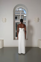 Roccie-Gloria Strapless Wrap Effect Maxi Dress-Elbise-2-Milagron.com