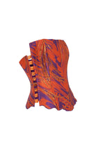 Roccie-Ingrid Patterned Strapless Corset-Büstiyer-2-Milagron.com