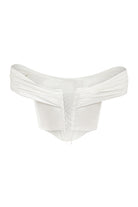 Roccie-Lanoire Off The Shoulder Taffeta Corset-Top-4-Milagron.com