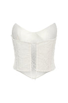 Roccie-Marie Strapless Corset With Sequined Side Bead Detail-Büstiyer-4-Milagron.com