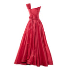 Roccie-Neria Asymmetric One Shoulder Maxi Gown-1-Milagron.com