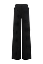 Nikki - Embroidered Satin Pants