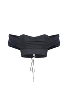 Roccie-Seraphina Off Shoulder Mini Top With Taffeta And Satin Mix-Top-2-Milagron.com