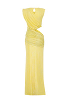 Roccie-Sydney Asymmetric Cutout Maxi Dress-Elbise-2-Milagron.com