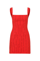 Roccie-Viola Crystal Embellished Mini Dress-Elbise-1-Milagron.com