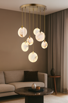 Bloom 7'Li Sarkıt Ledli Mermer Avize Ra-Avz- 5280-35-46