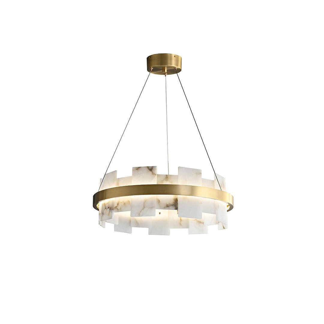 Cirella Mermer Dairesel Sarkıt Avize – Modern Minimalist Tasarım, Lüks Aydınlatma Ra-Avz- 4780-73-49