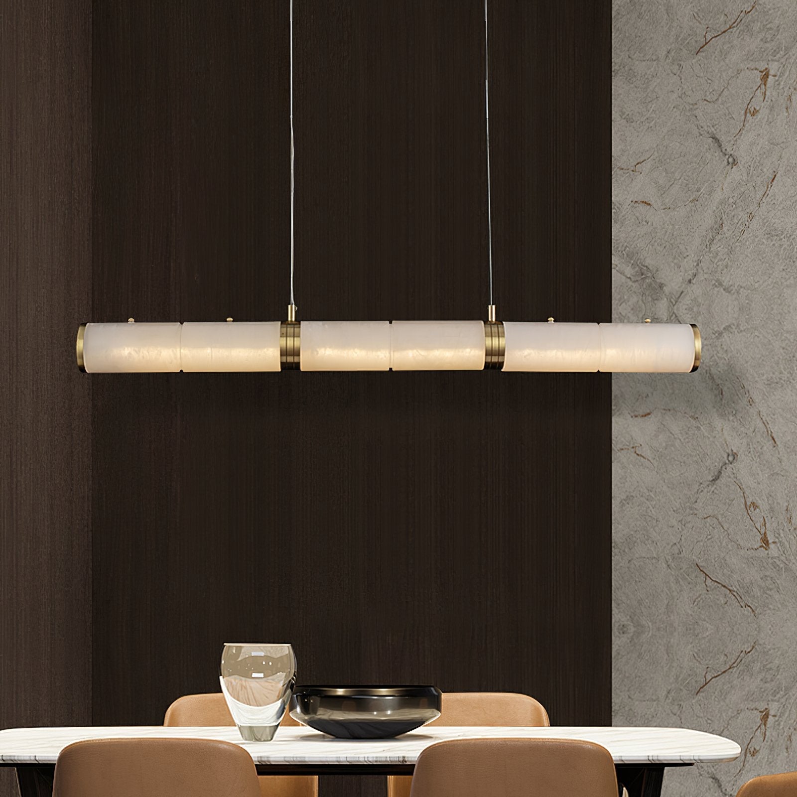 Conley Mermer Avize – Modern Tasarım, Yüksek Tavan Uyumlu Lüks Avize Ra-Avz- 8432-73-91