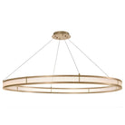 Dione Modern Lüks Kristal Cam Panelli Entegre Led Halkalı Büyük Sarkıt Avize Dio-1139