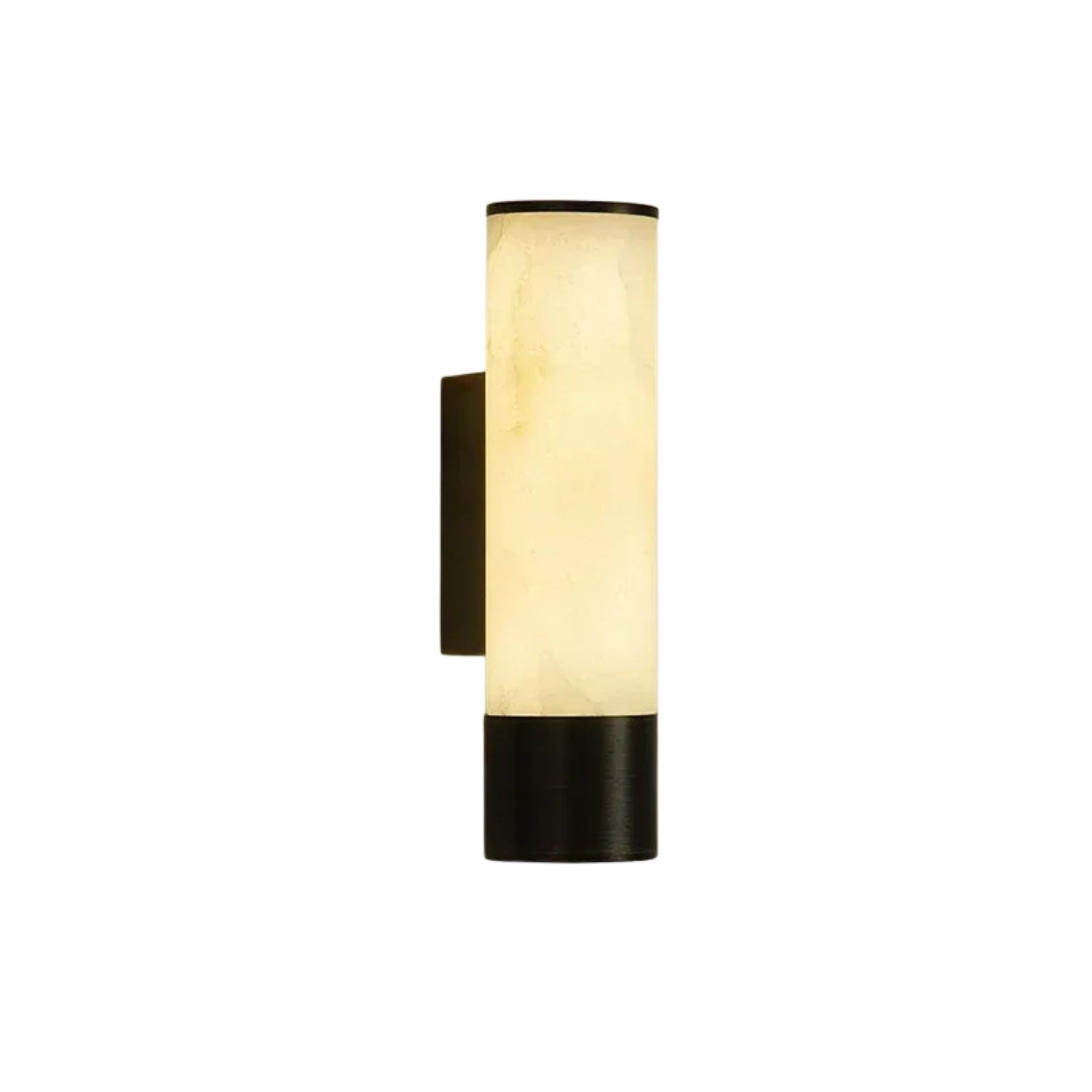 Elariox Modern Lüks Silindirik Doğal Alabaster Duvar Aplik (Ela-Cyl-Alb)
