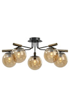 Galdira Modern Retro 5’Li Kollu Cam Avize - Ra-Avz- 2501-70-31
