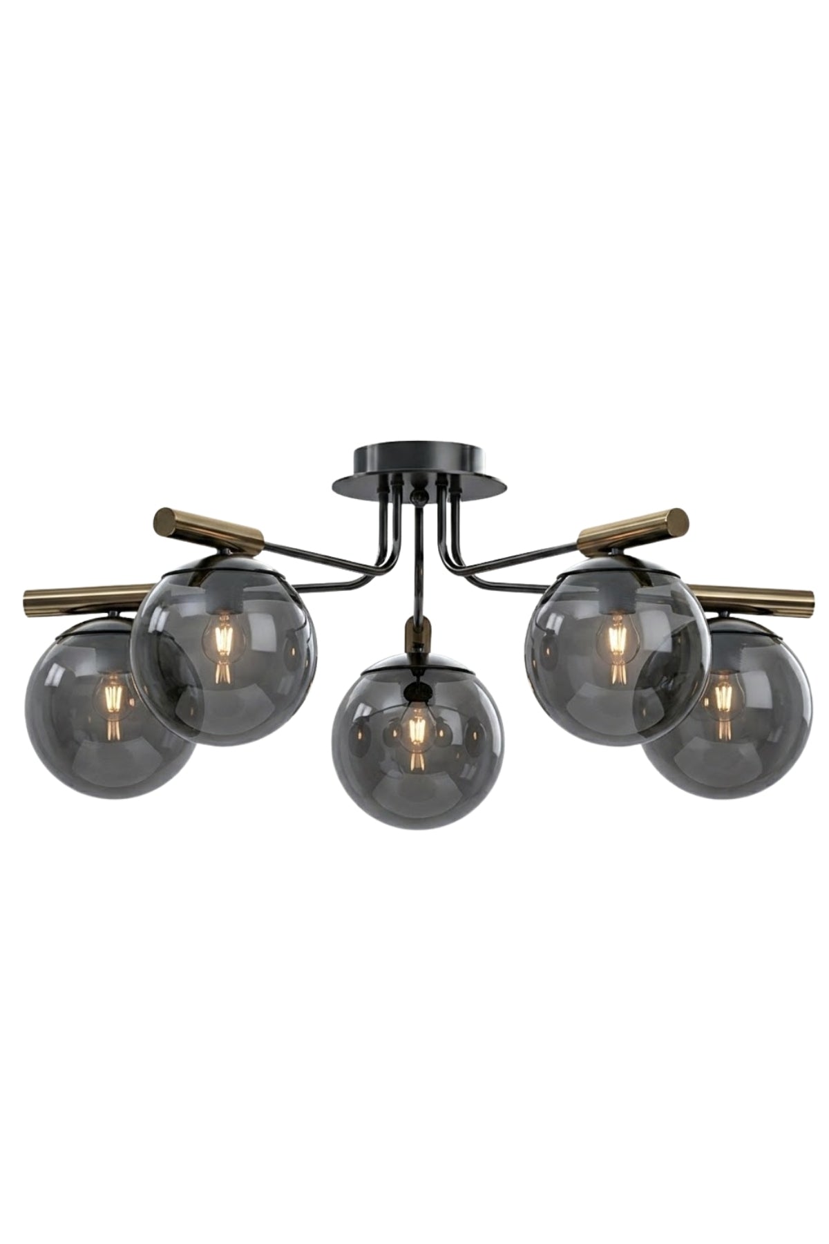 Galdira Modern Retro 5’Li Kollu Cam Avize - Ra-Avz- 2501-70-31