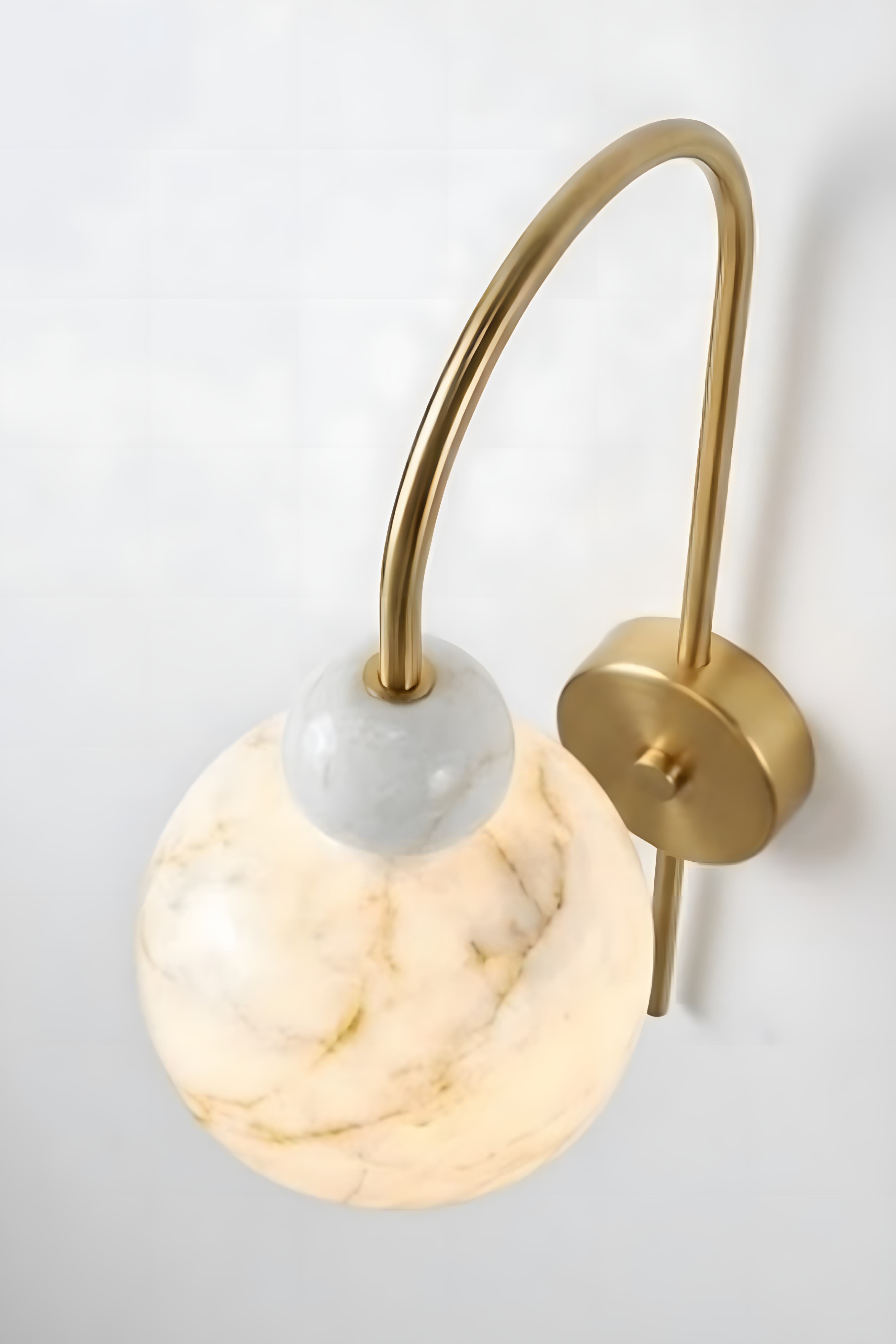 Leravia Modern Mermer Başlıklı Duvar Apliği - 8462-4234