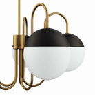 Luxentra Modern 5 Kollu Sarkıt Avize - Kavisli Tasarım Opal Camlı Lüks Salon Ve Yemek Odası Aydınlatması