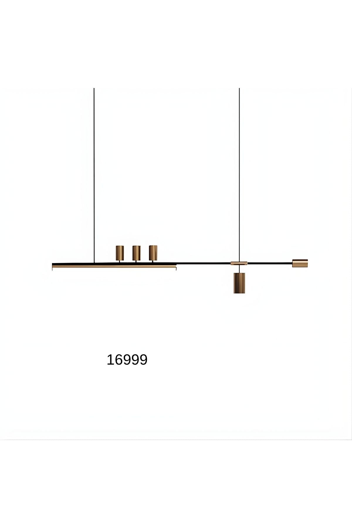 Montgomery Modern Asimetrik Lineer Tasarım Ve Spotlu Sarkıt Avize Vid-Mnt-Asy-Avz