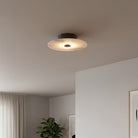 Selene Modern Lüks Doğal Mermer Diskli Minimalist Tavan Plafonyer Avize Sel-4978