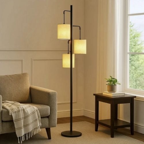 Siena Modern Siyah 3 Başlıklı Lambader 1657-2406