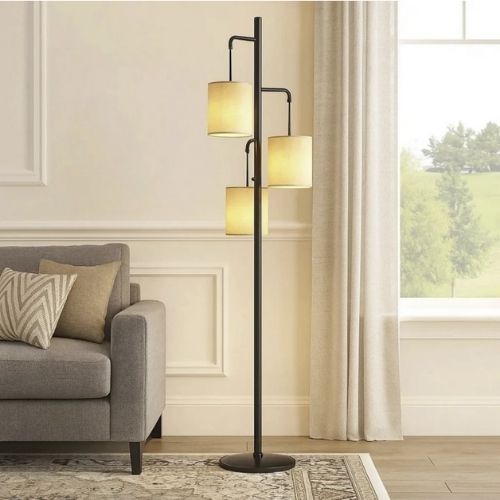 Siena Modern Siyah 3 Başlıklı Lambader 1657-2406