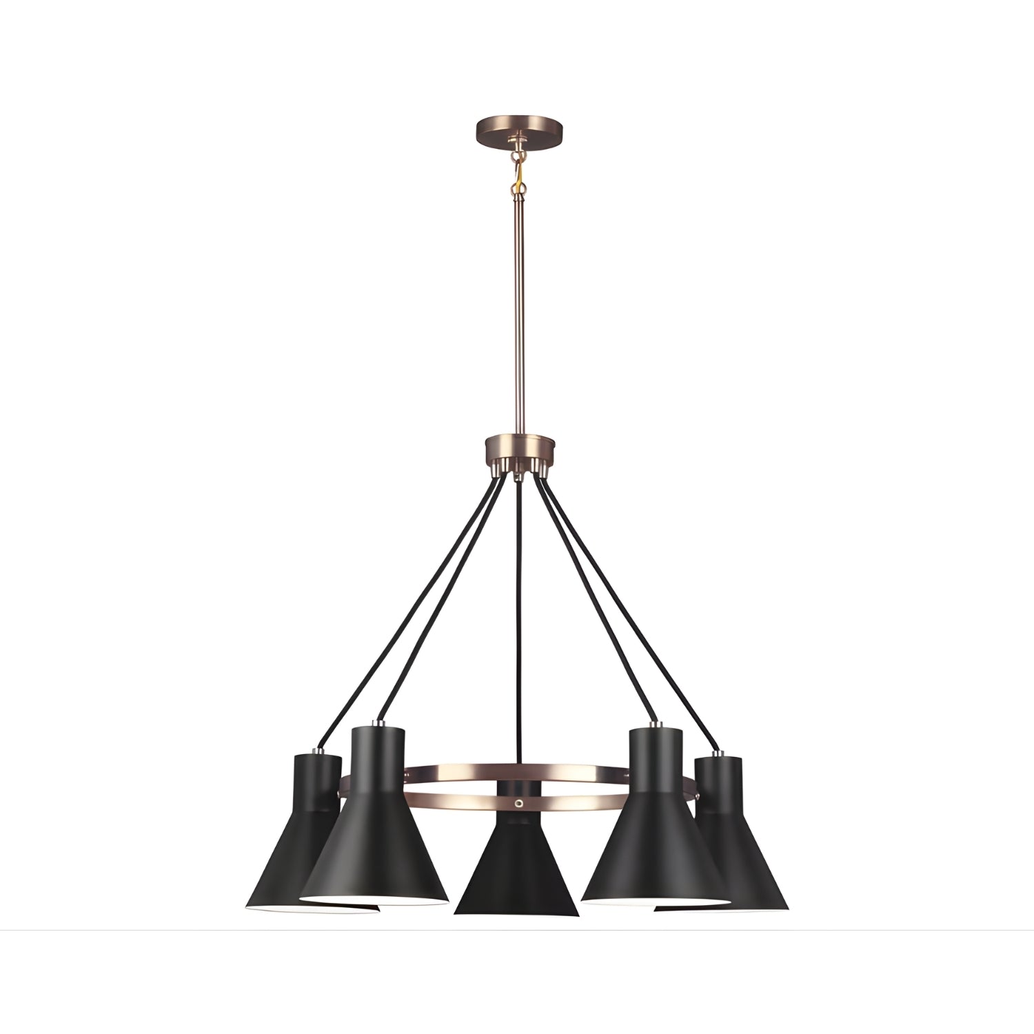 Towner Modern Lüks Konik Metal Şapkalı Çember Salon Avizesi (3141305-848)
