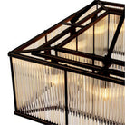 Vento Nervürlü Camlı Kare Plafonyer Avize Vnt-75Sf