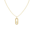 Rosefield Jnppg.J1293 Altın Renk Modern İNci Kristal Çelik Kolye