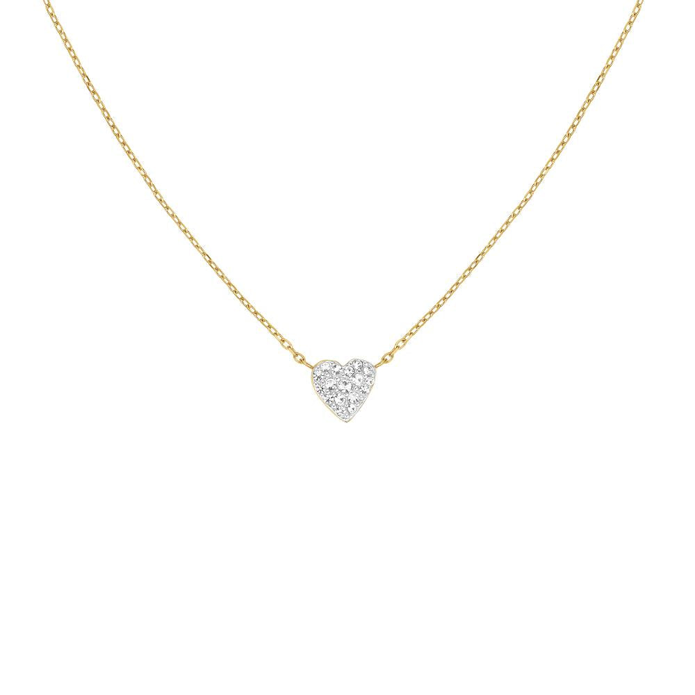 Rosefield Jnphg.J1273 Altın Renk Pave Kalp Çelik Kolye