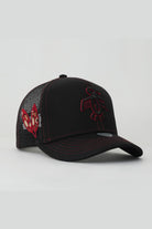 RustandRich-Baseball Şapka The Indians Collection Red Indian Siyah/kırmızı Unisex-Şapka-3-Milagron.com