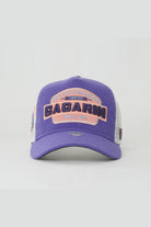 RustandRich-Trucker Şapka Space Collection Gagarin Mor Unisex-Şapka-2-Milagron.com