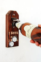 Rustic Wooden Art-2 Beer Not 2 Beer Şişe Açacağı 2-Mutfak Aksesuarları-1-Milagron.com