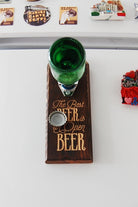 Rustic Wooden Art-The Best Beer Şişe Açacağı - Buzdolabı İçin-Mutfak Aksesuarları-4-Milagron.com