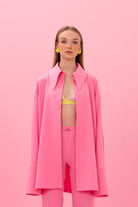 SBNM-After Party Pink Shirt-Gömlek-1-Milagron.com