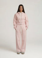 Baby Pink Zipped Hoodie