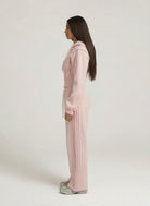 Baby Pink Zipped Hoodie