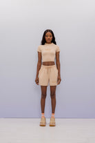 SBNM-'' Calm Mind'' Contrast Short-Şort-1-Milagron.com