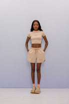 SBNM-'' Calm Mind'' Contrast Short-Şort-6-Milagron.com