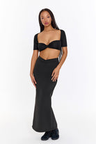 SBNM-Gypsy Black Long Skirt-Etek-5-Milagron.com