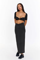 SBNM-Gypsy Black Long Skirt-Etek-9-Milagron.com