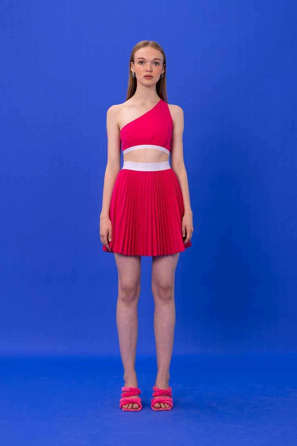 SBNM-Happy Hour Fuchsia Crop Top-Top-1-Milagron.com