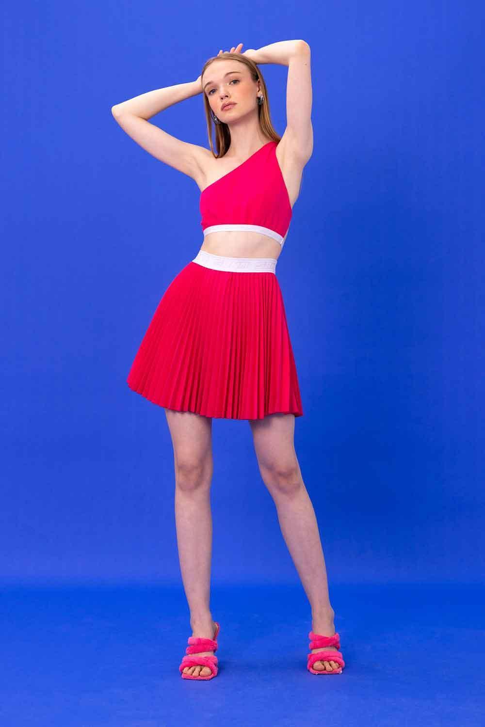 SBNM-Happy Hour Fuchsia Skirt-Etek-6-Milagron.com